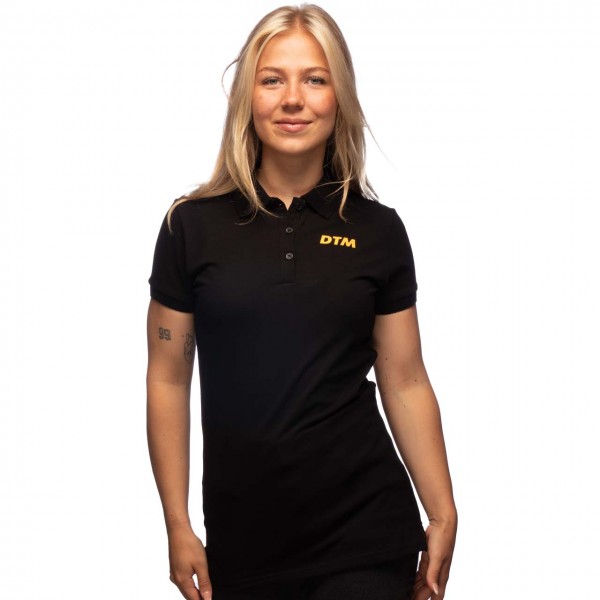 DTM Damen Poloshirt schwarz