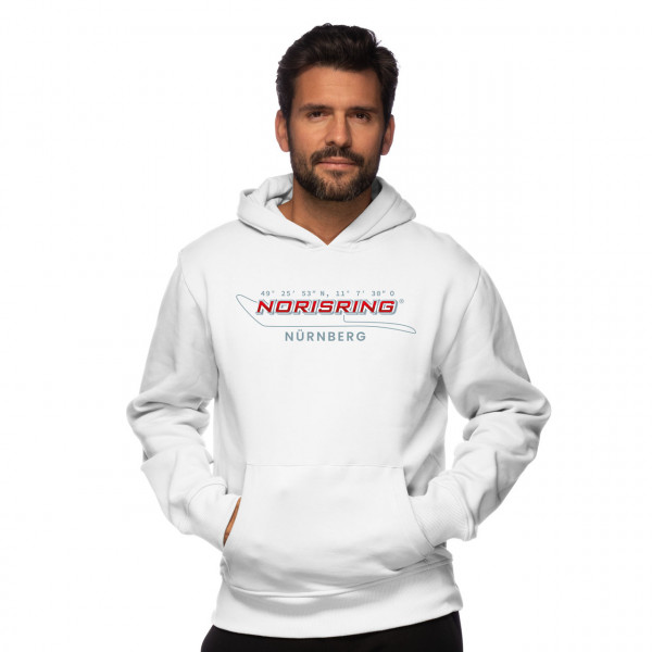 Norisring Hoodie Logo white