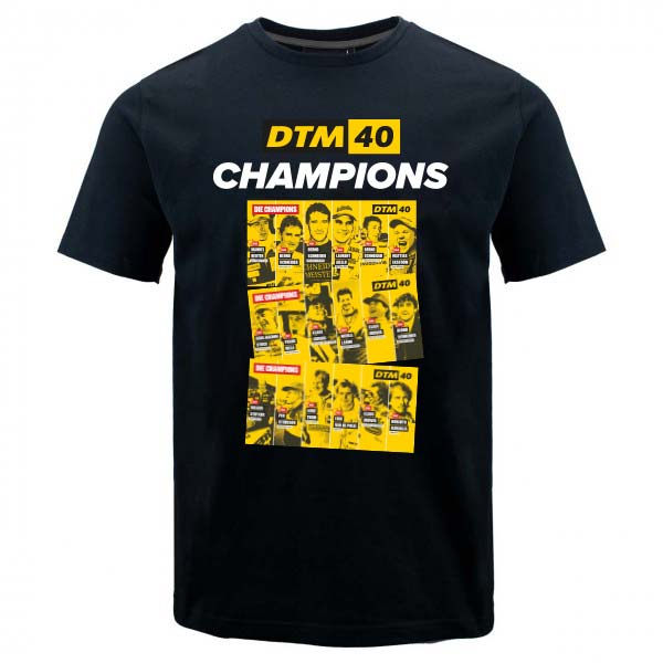 DTM Camiseta 40 años Champions negro