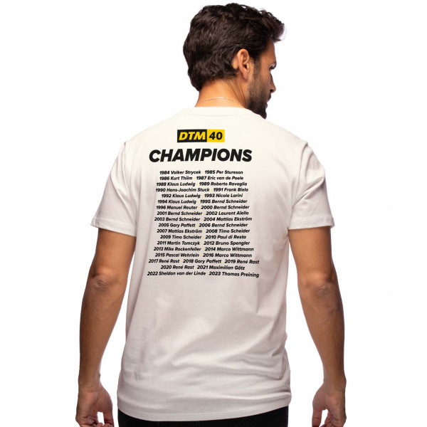 DTM T-Shirt 40 ans Champions blancs